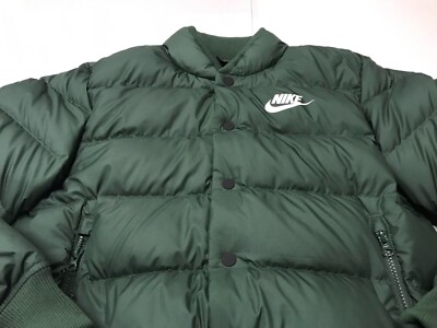 NWT Nike Snap Button Puffer Jacket (928819-370 - Green) Men's Size