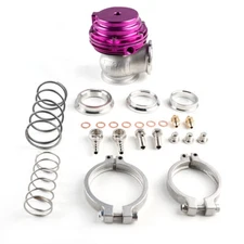 Aluminium 44mm External Wastegate MVR V-Band Flange Turbo Water Cooled Purple