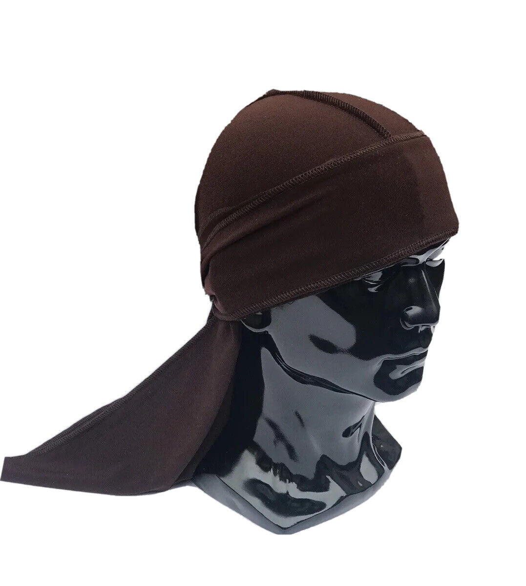 Brown Velvet Durag, Long Tail Luxury Durag, Head Scarf, Turban