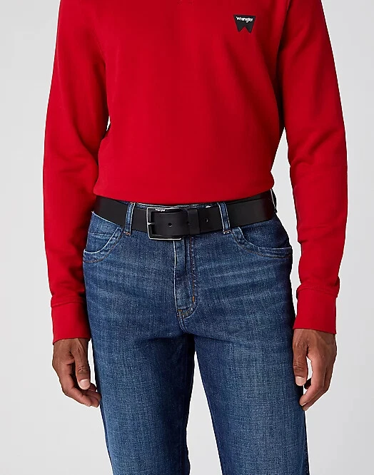 WRANGLER  Kabel Buckle Belt in Black W00108100 CINTURA UOMO leather - Imagen 2 de 4