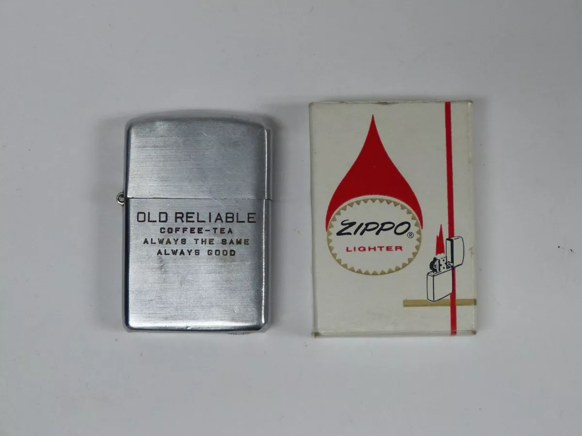 1937-1946 VINTAGE ZIPPO 3 BARREL 16 HOLE CHIMNEY ADVERTISEMENT LIGHTER