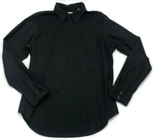 GUESS Men's Black Long-Sleeved Embroidered Button Down Dress Shirt Size Medium