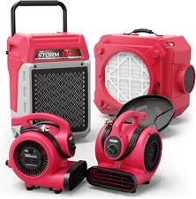 Alorair Dehumidifier x 1,Mover x 2, Air Scrubber x 1 for Water Damage Warranty