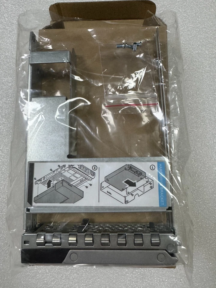 New X7K8W Y796F 3.5" Tray w/ 9W8C4 2.5"-3.5" Adapter Dell R440 R640 R740 R6415 - Image 3 of 4