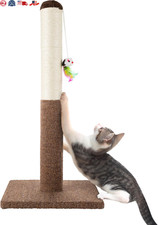 Cat Scratching Post - Tall Scratcher for Cats and Kittens with Sisal Rope and...
