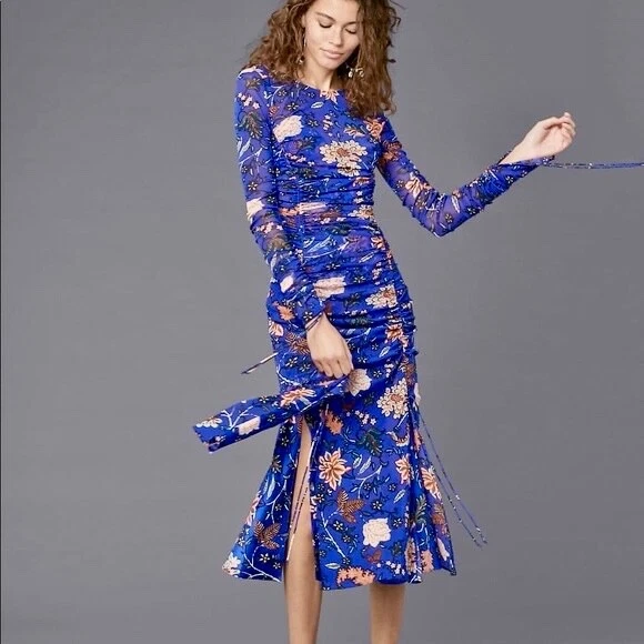 Dvf ruched store dress