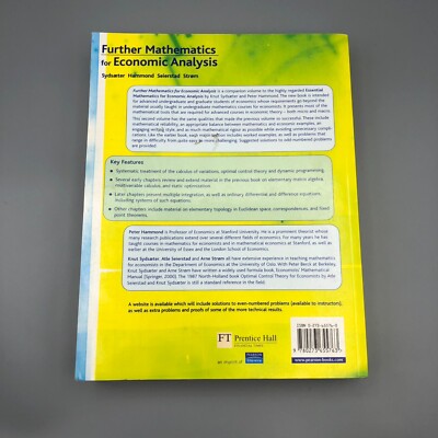Further Mathematics for Economic Analysis by Knut Sydsaeter Further Mathematics for Economic Analysis by Knut Sydsaeter