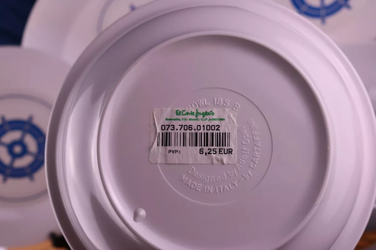 Nautical top melamine dinnerware