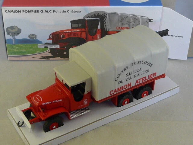 C80600 NOREV Camion Pompiers G.m.c Pont du Chateau 1 43 Echelle
