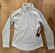 NWT Women's Kyodan Outdoor 1/4 Zip Double Brushed Jacquard Pullover Size: Small