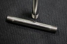 NP-012-080 STAINLESS STEEL NIPPLE 1/8" NPT x 8" LONG PIPE 