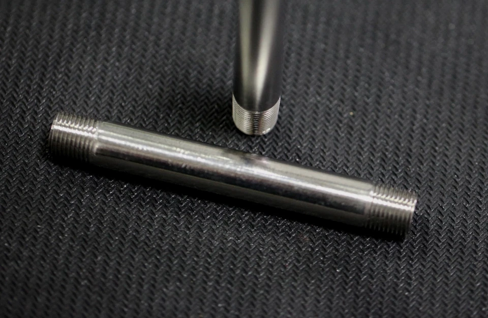 TIB NP-012-080 STAINLESS STEEL NIPPLE 1/8" NPT x 8" LONG PIPE