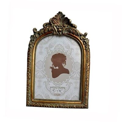  Vintage 4x6 Picture Frame Antique OrnateTable Top and Wall 4 x 6 Bronze Gold