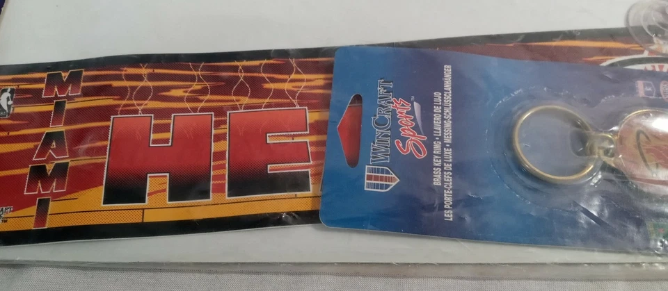 VTG Miami Heat NBA License Plate, Key Chain, Sticker- Wincraft Sports NOS - Image 4 of 4