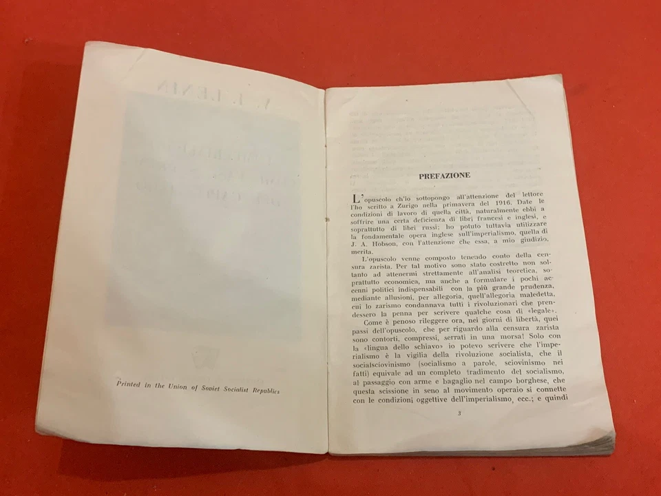 OLD ALBANIA BOOK-LENIN-L'IMPERALISMO COSE FASE SUPREMA DEL CAPITALISMO-MOSCA1946 - Image 4 of 4
