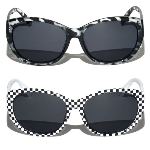 2 Pairs Women Outdoor Reading Sunglasses Oversized - Full Lens Readers Leopard - Picture 19 of 27