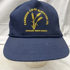 trucker hat baseball Cap Vintage SnapBack Farmers Coop Elevator Cavalier ND