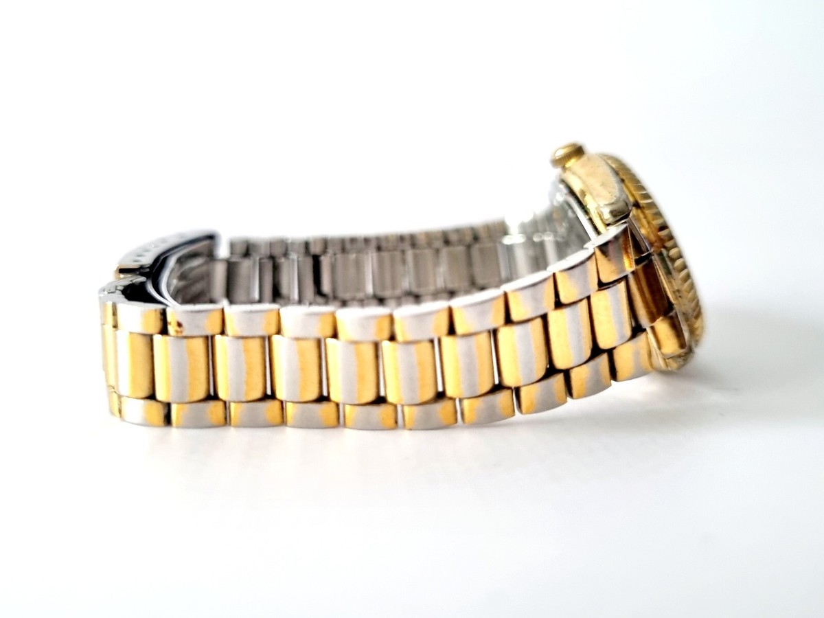 Vintage Seiko Quartz 2A23-0030 G1 Women's Watch Day Date SGP Gold