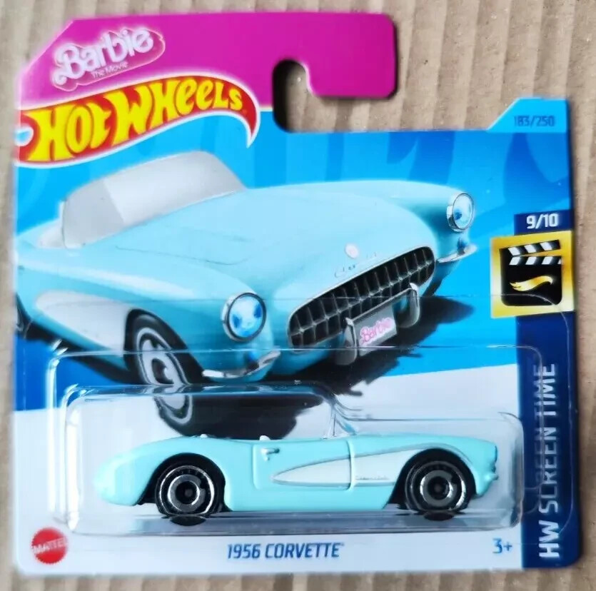 Hot Wheels HW SHORT CARD 2023 1956 Corvette Screen Time