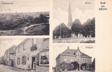 AK Drove - 4 Bild Geschäft Pastorat ...- Kreuzau Nideggen Düren Eifel  gel. 1923