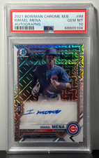 2021 Bowman Chrome Mega Box Ismael Mena Auto Refractor PSA 10