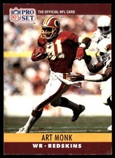 Art Monk 1990 Pro Set #328 Redskins NFL READ FREE SHIPPING AutographDen