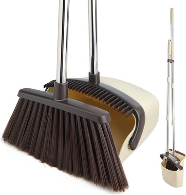 Broom and Dustpan Set, Dustpans with Broom bo for Home, Heavy Dust
