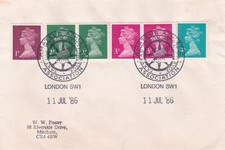 GB 1986 Sports FDC Amateur Athletic Association special cancel typed VGC