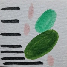 Impressionism Whimsical ABSTRACT Original Painting GREEN – 12x12 Canvas