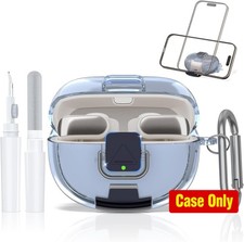 Bose Ultra Open Earbuds Case with Secure Lock Phone Stand, Soft TPU Clear Case