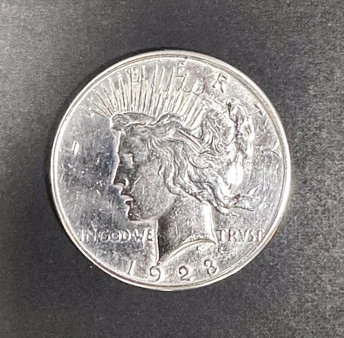 1923-S Peace Silver Dollar AU Almost Uncirculated San Francisco Mint $1 Coin