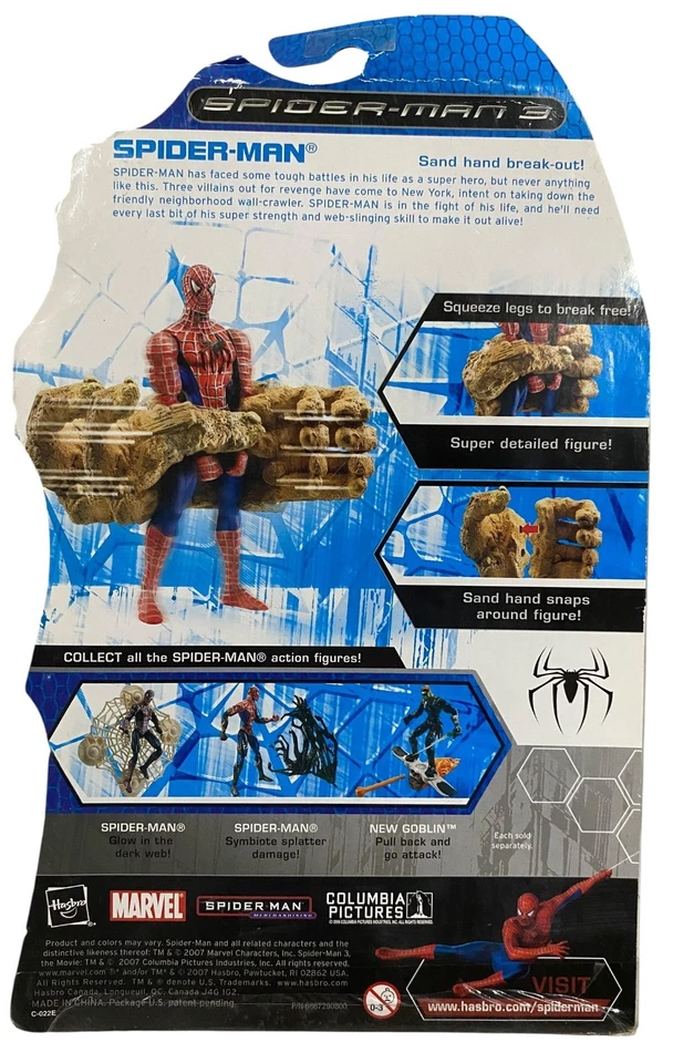 Figura de acción Spider-Man 3 película Sandman Sand Hand Break Out Spider-Man nueva LEER Foto 2 de 4