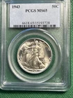 1943 Walking Liberty Half Dollar PCGS MS-65 Stunning Coin FREE SHIPPING
