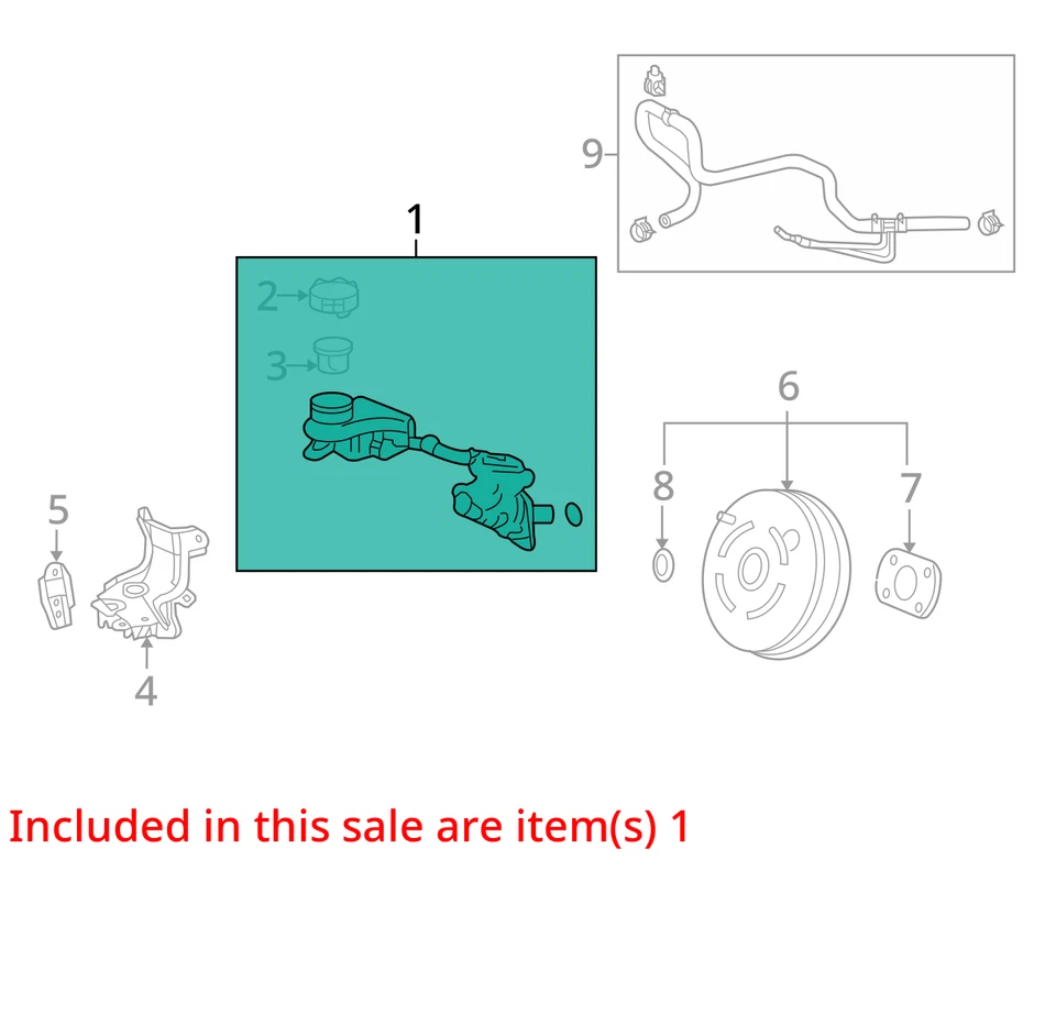2015 Acura RDX Brake Master Cylinder OEM 113K Miles - LKQ393754924 - Image 4 of 4