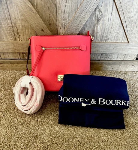 DOONEY & BOURKE Crossbody Saffiano Small Zip Bubble Gum