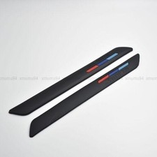2x Black Rubber Front Rear Bumper Corner Guard Sticker Scratch Protector Strip