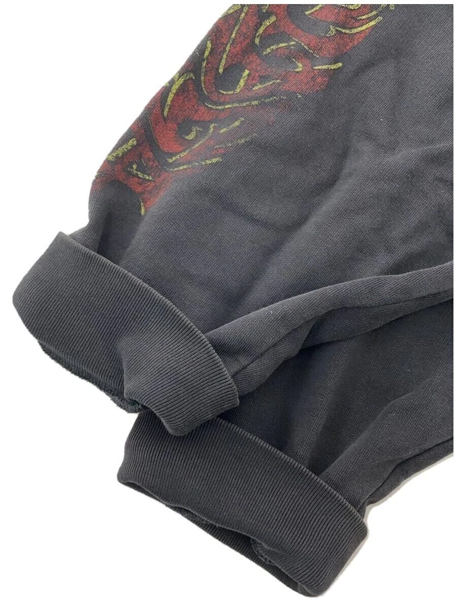 BALENCIAGA Felpa con cappuccio zip 23aw stampa artistica offshore S cotone GRIGIO 770939 TPVM9 usata