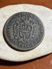 1751 (h) AUSTRIAN NETHERLANDS 1 ESCALIN COPPER