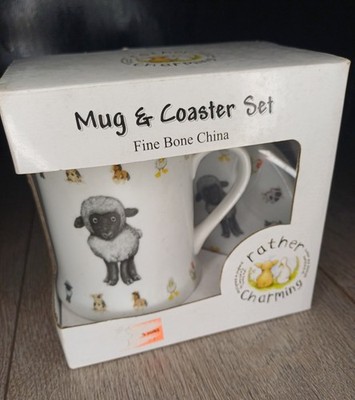 Lesser & Pavey eher bezaubernd Tasse & Untersetzer Set Fine Bone China Schaf Design