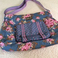 Matilda Jane Carry It Off Messenger Travel Bag Blue Floral