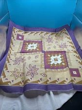 VTG 80's ~ WAMCRAFT Bandana Southwestern Native Pattern New Without Tags