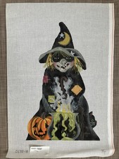 Handpainted Needlepoint Canvas Stitch Witch Must Read Description