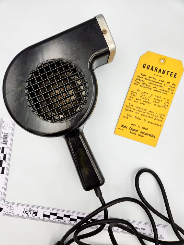 1950 Wahl Silent Hair Dryer Hot/Cold Switch Black & Green Marbled Bakelite WORKS - Image 2 of 4