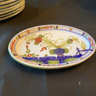 One Blue Carnation Faenza CACF 6 7/8  Mini Oval Platter Plate Multiple Available