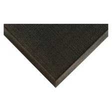 Condor 6Lul9 Entrance Mat, Rubber, 3/8 In Thick, Black, 2 Ft W X 32 In L