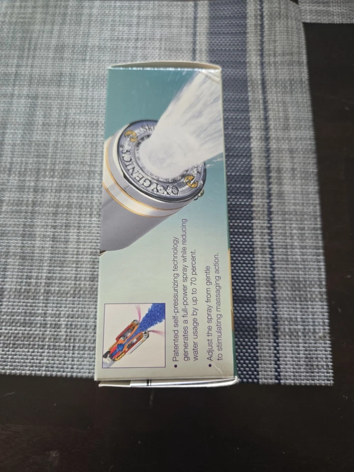 Cabezal de ducha autopresurizante Oxygenics Resort Spa imagen más nítida NUEVO en caja Foto 3 de 3