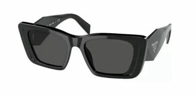 Prada PR 08YS Women's Sunglasses - Black/Dark Grey (1AB5S0)