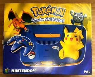 CONSOLE NINTENDO 64 POKÉMON PIKACHU EN BOÎTE SANS NOTICE MANETTE PAL EURO CIB