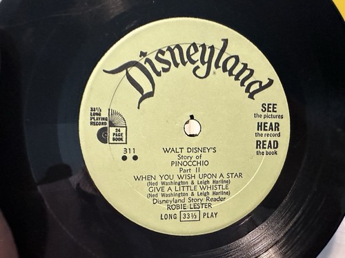 Pinocchio - Disneyland Record 33 1/3 Rpm & Book 1966 - Picture 8 of 22