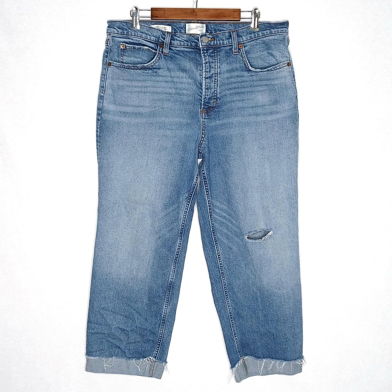 Universal Thread womens Button Fly Highest Straig… - image 2